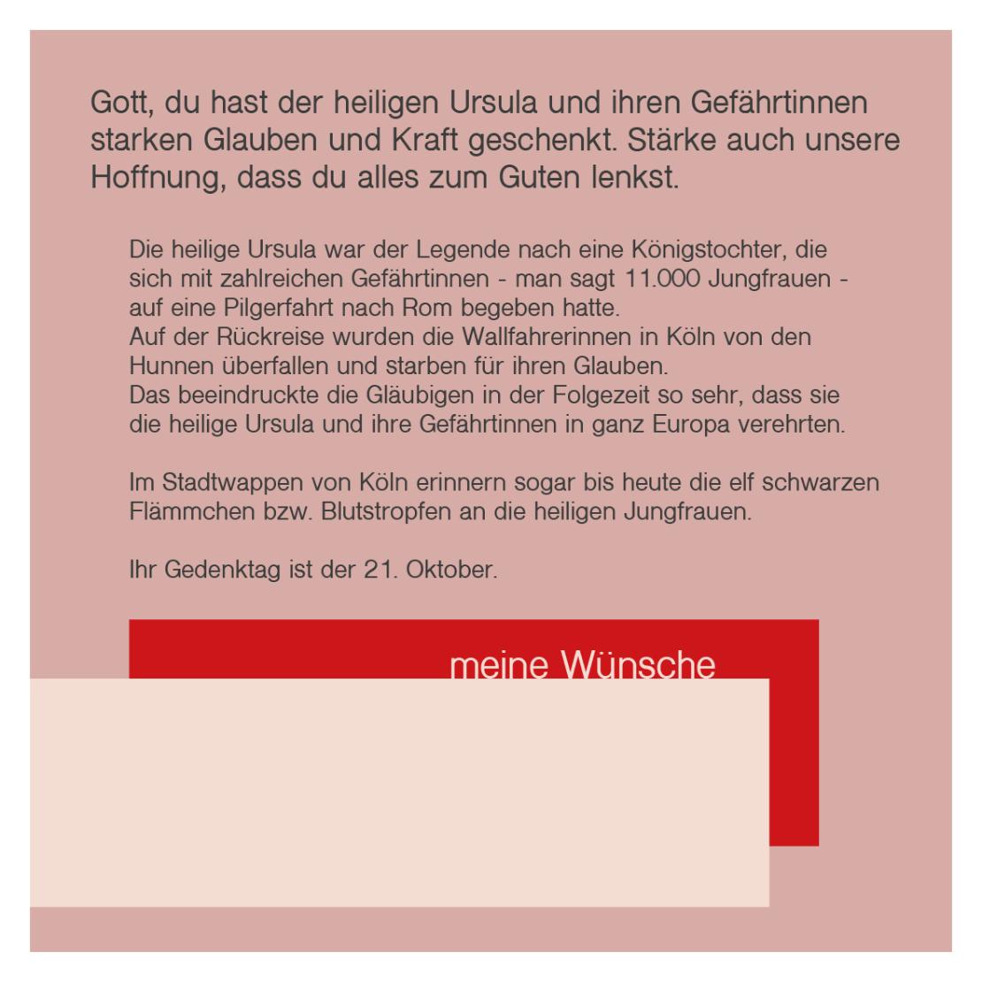 Heilige Ursula (Webversion Rückseite)