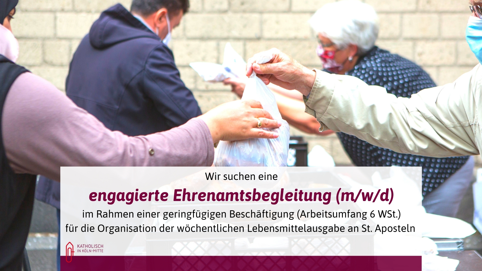 Ausschreibung Lebensmittelausgabe 4zu3