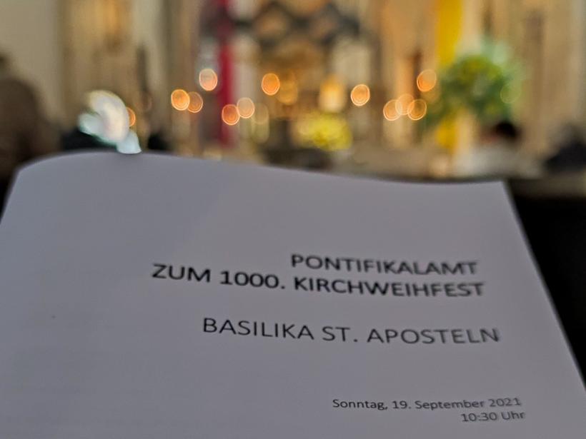 Festhochamt 1000 Jahre St. Aposteln am 19.09.2021