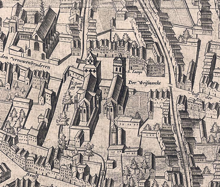 St. Georg im Mercatorplan von 1571