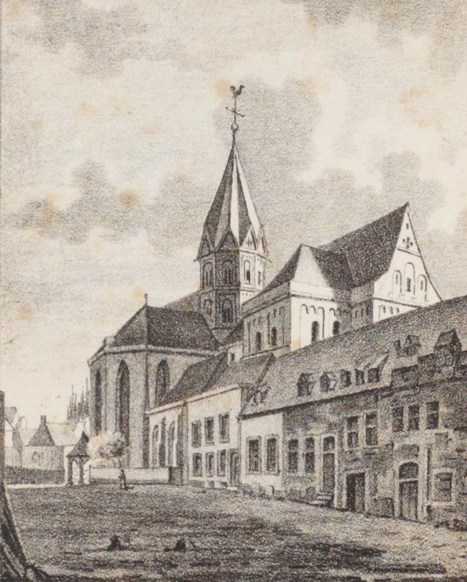 St. Andreas  - Lithographie von Anton Wünsch (1800-1833) nach einer Zeichnung von Johann Peter Weyer (1794-1864)