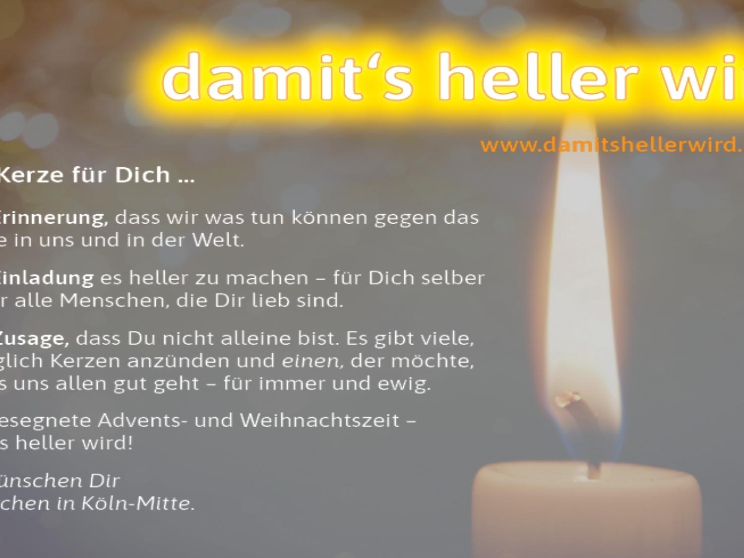 damit's heller wird - Advent 2020