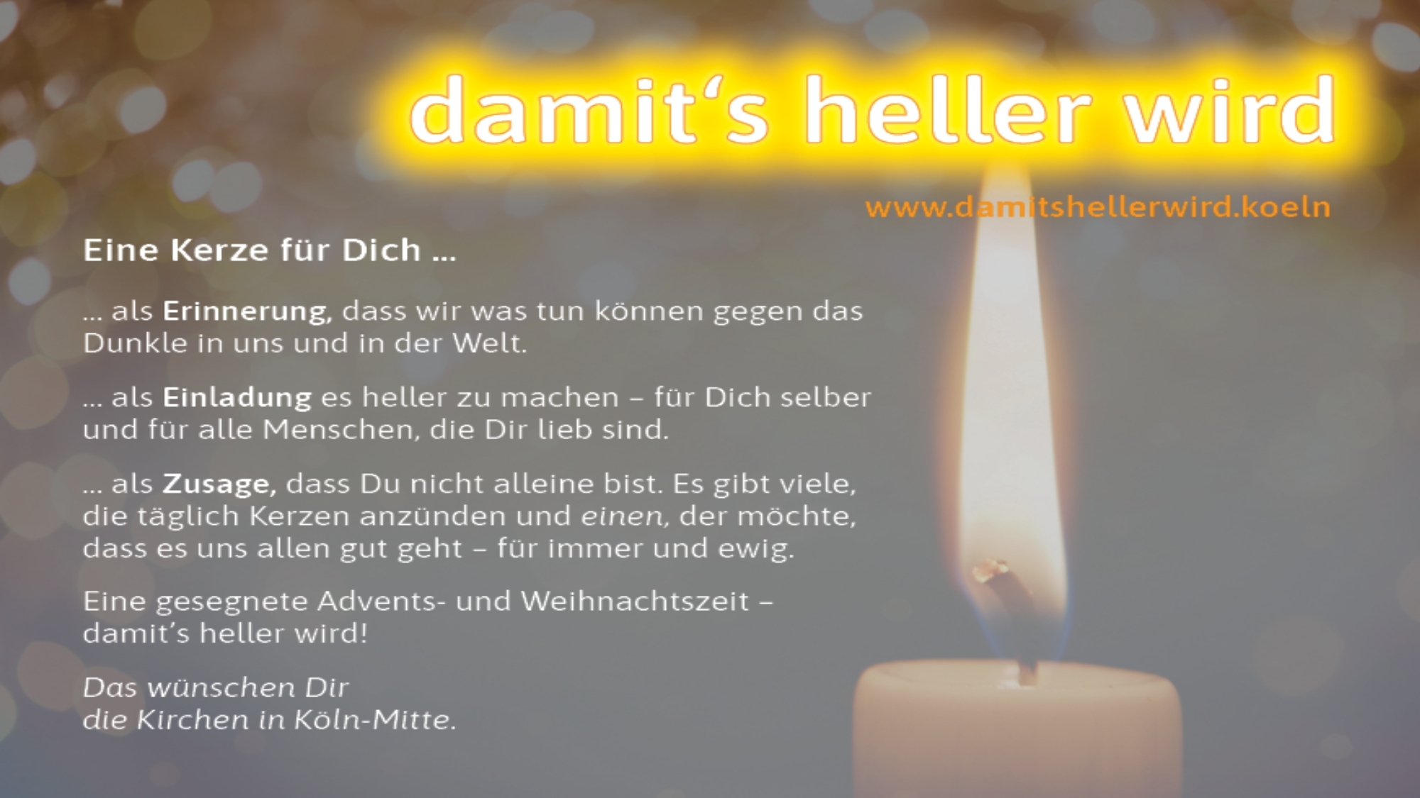 damit's heller wird - Advent 2020