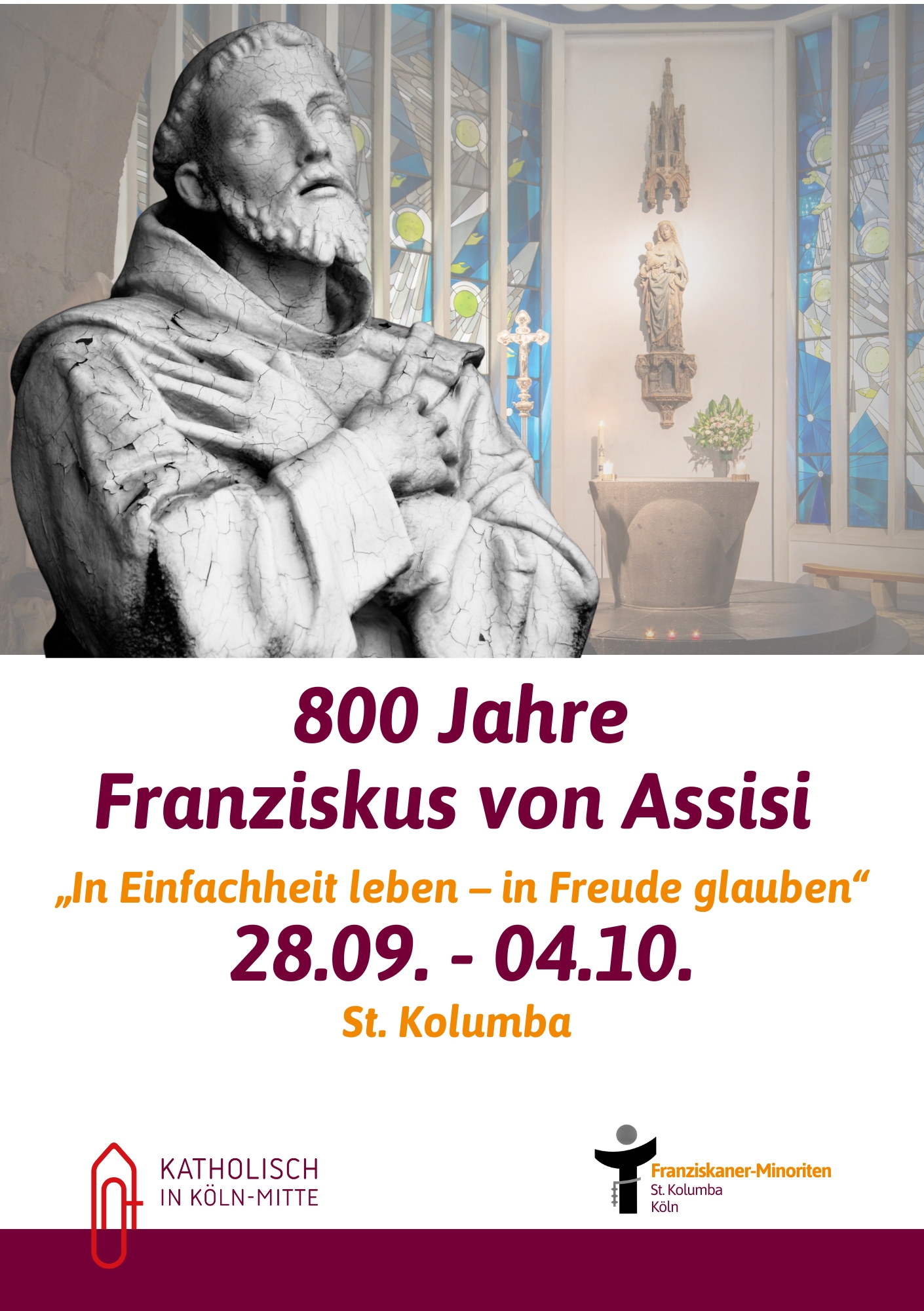 franz von assisi festwoche 2026 plakat