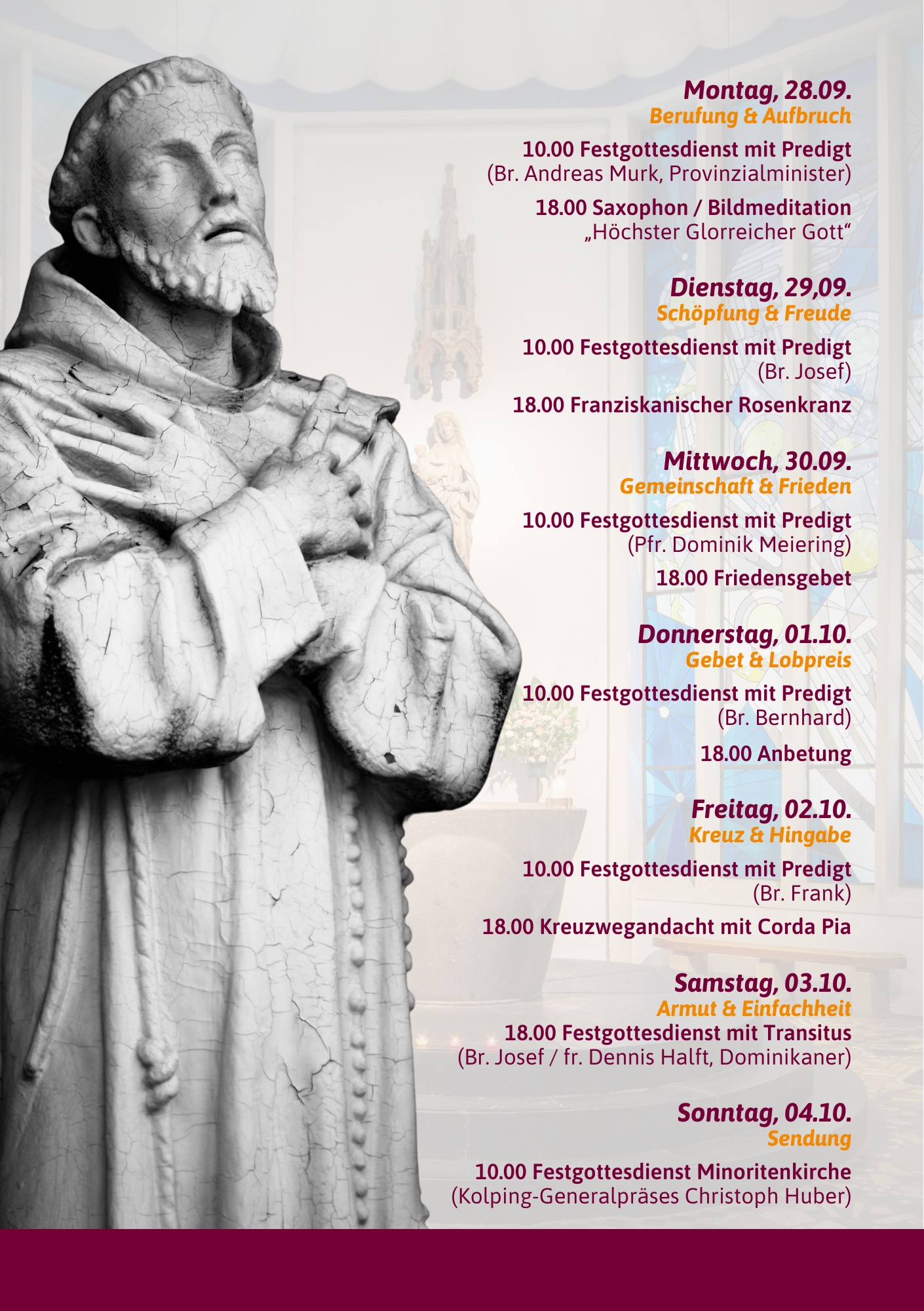 franz von assisi festwoche 2026 programm