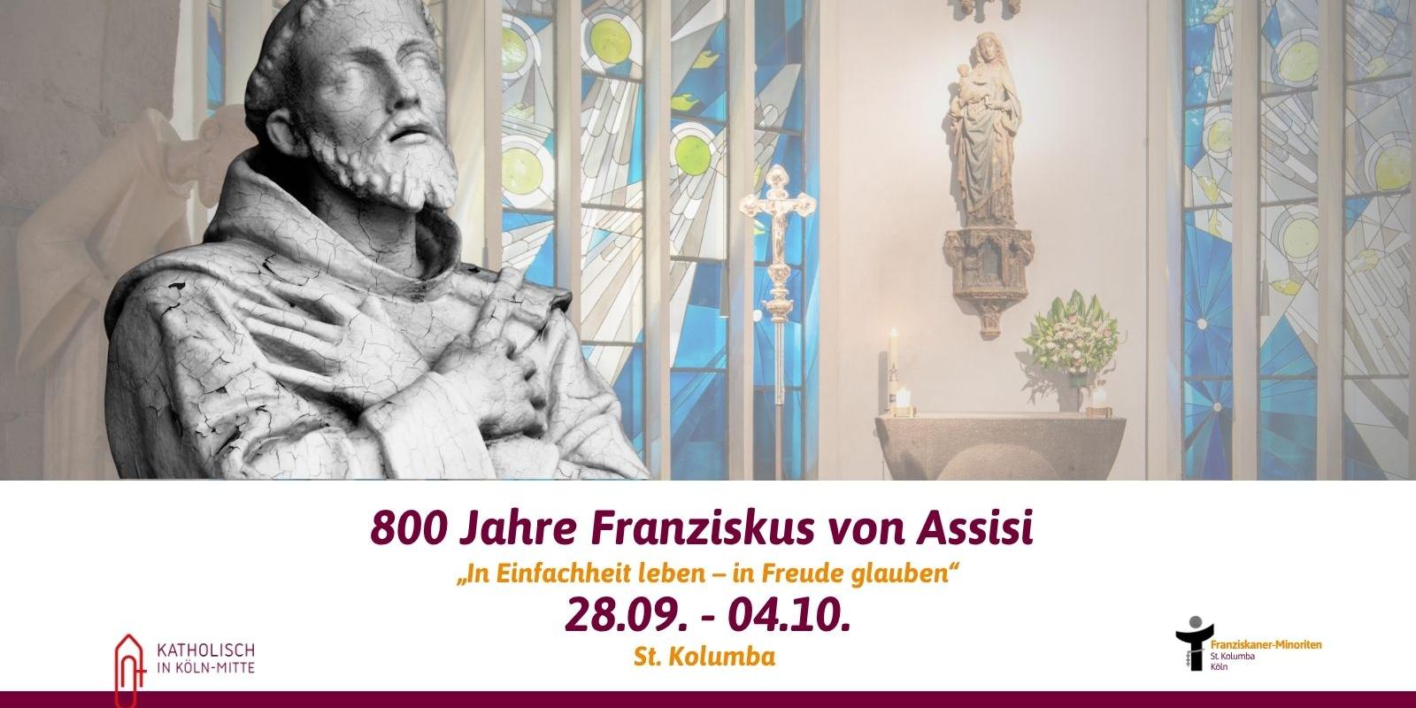franz von assisi festwoche st kolumba (1600 x 900 px)