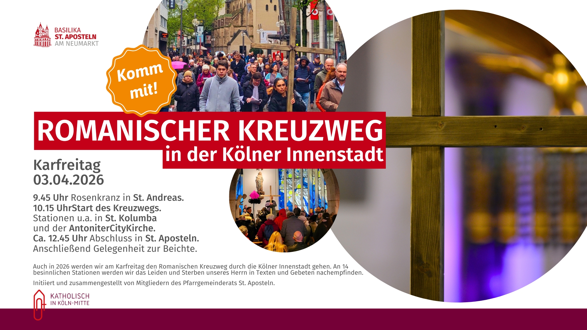 romanischer kreuzweg 2026 quer