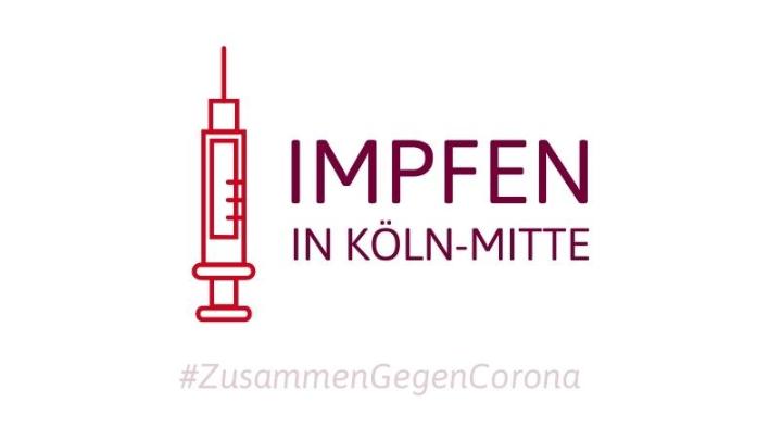 verändertes logo von köln-mitte zur Corona-Impfaktion der Bundesregierung 12/2021