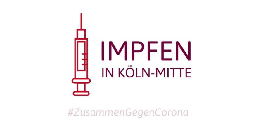 verändertes logo von köln-mitte zur Corona-Impfaktion der Bundesregierung 12/2021