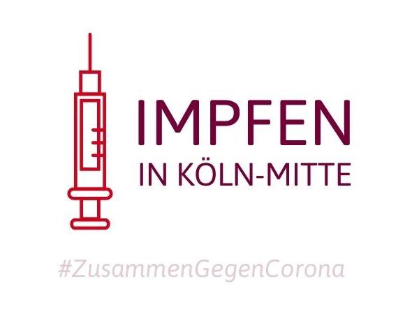 verändertes logo von köln-mitte zur Corona-Impfaktion der Bundesregierung 12/2021