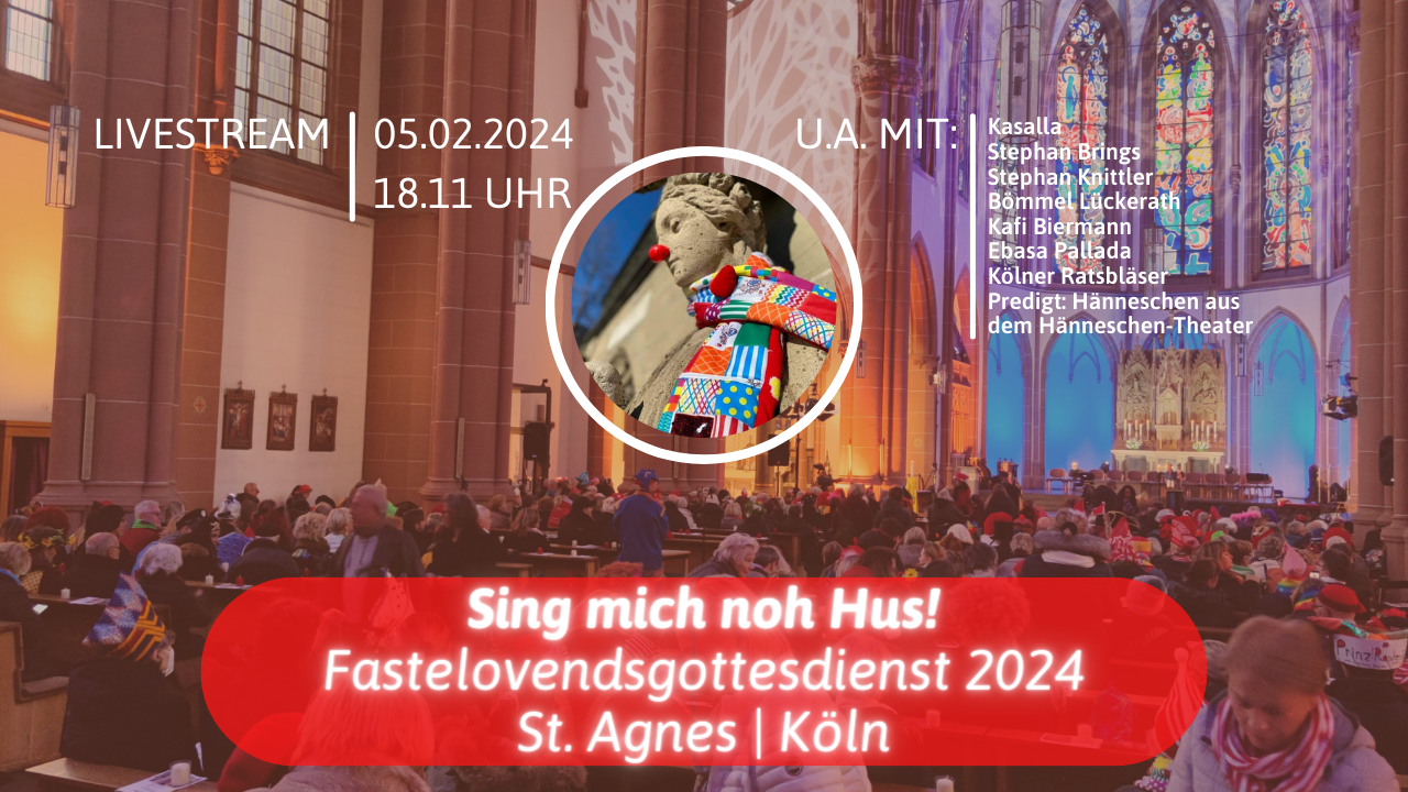 karneval gottesdienst st agnes 2024