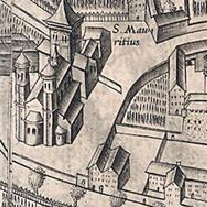 St. Mauritius im Mercator-Plan (1570)
