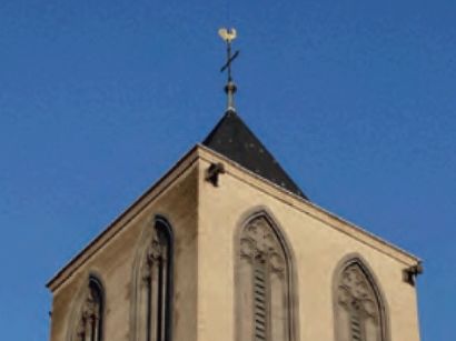 St. Kunibert (Bild: Turm) - (Mai 2012)